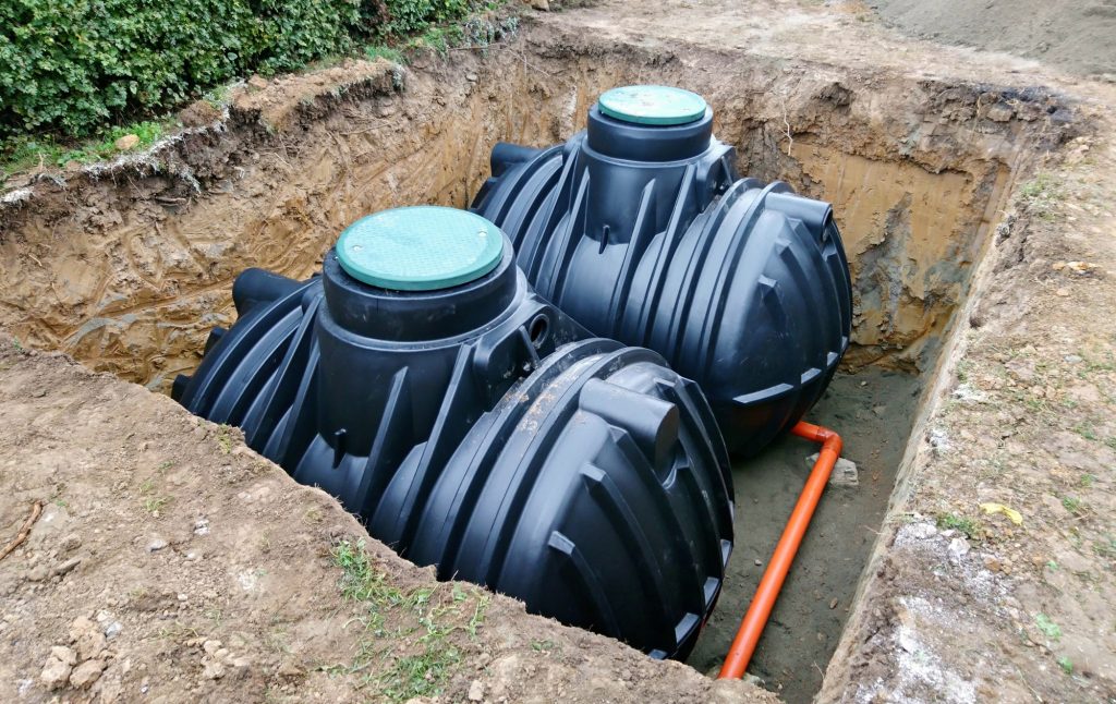 podzemní nádrž na dešťovou vodu
